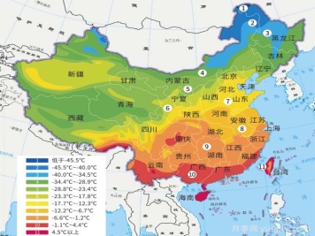中國耐寒區位圖，養護月季對號入座